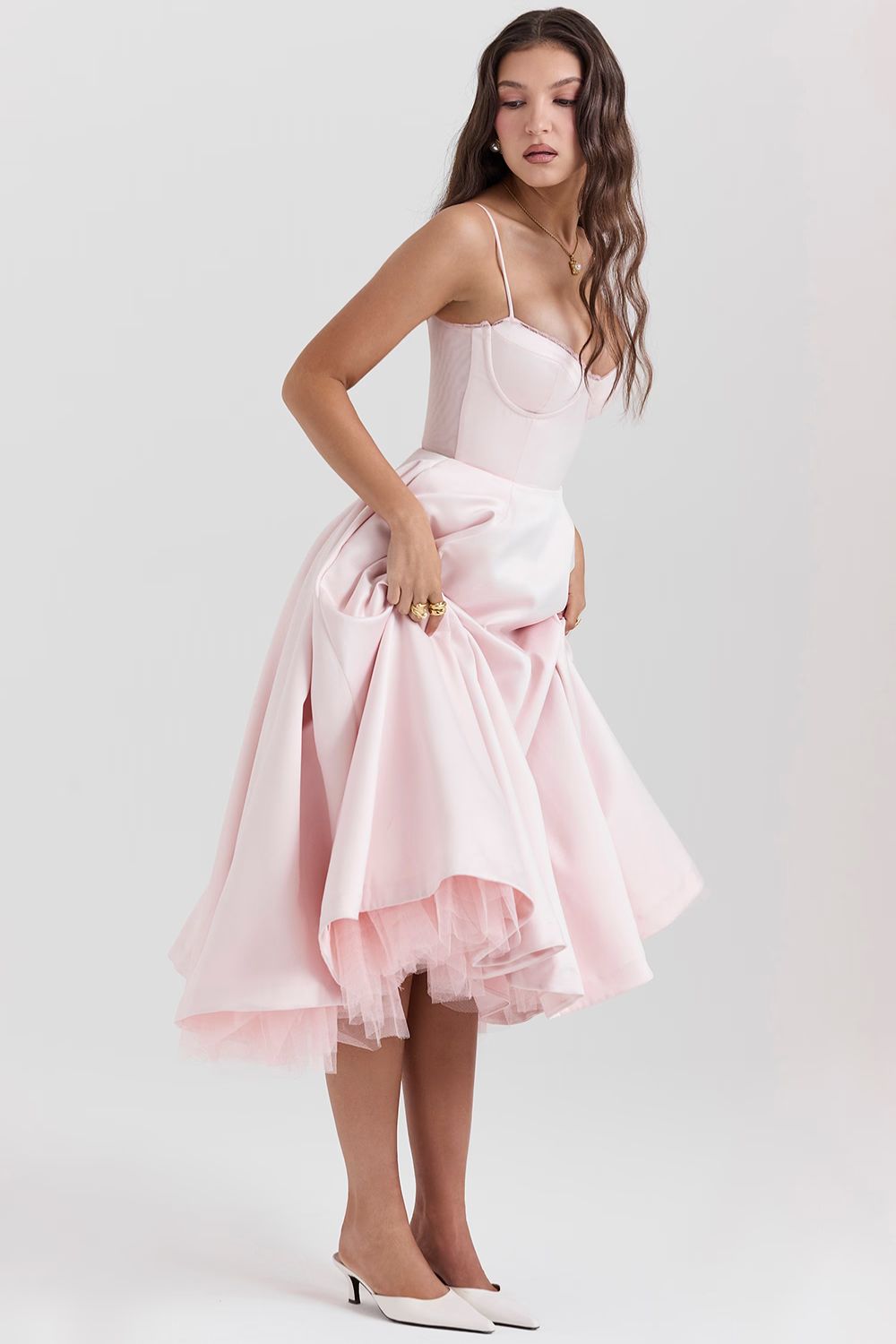 Rosaria™ | SELENE MIDI DRESS - Pink