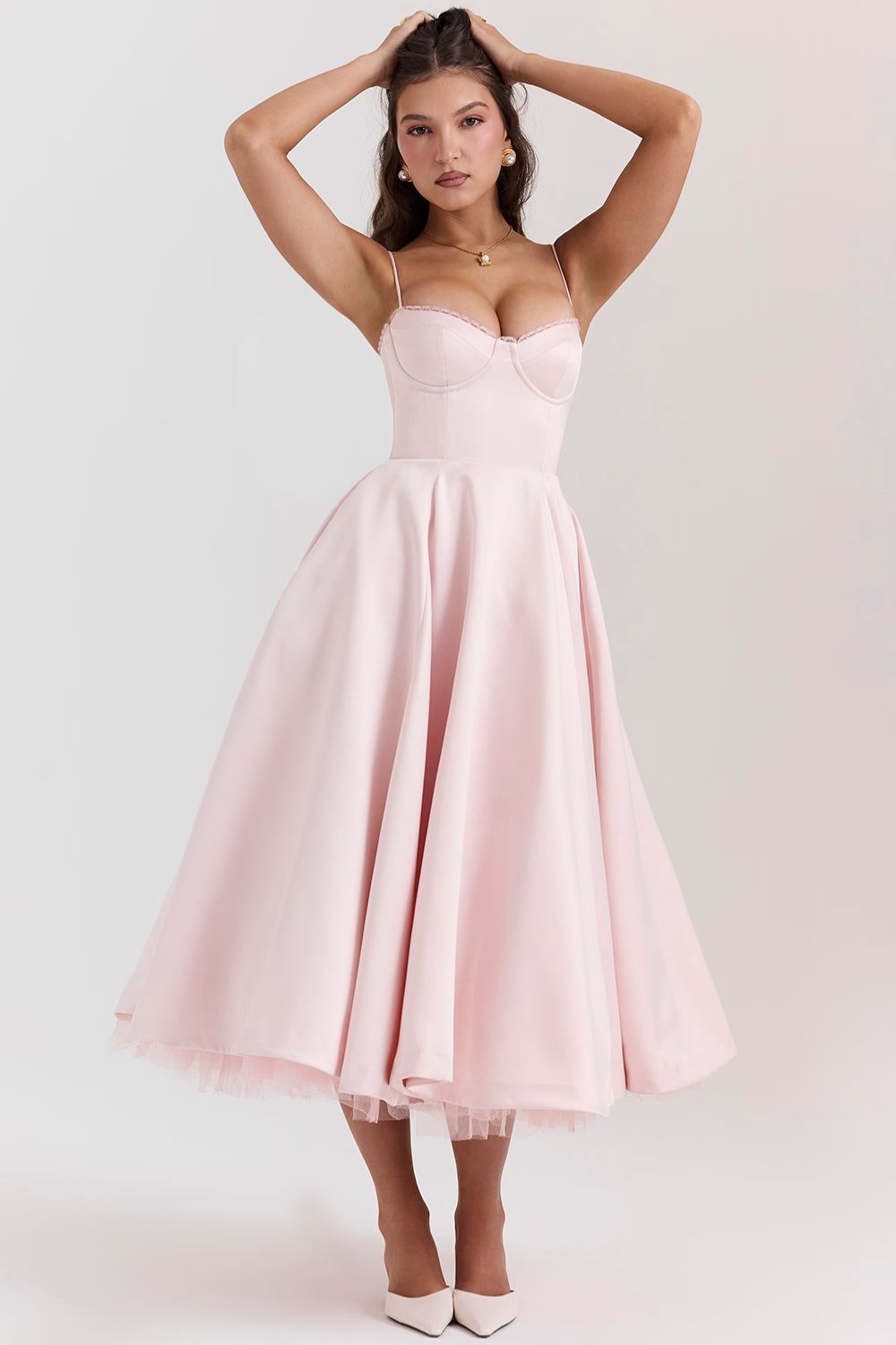 Rosaria™ | SELENE MIDI DRESS - Pink