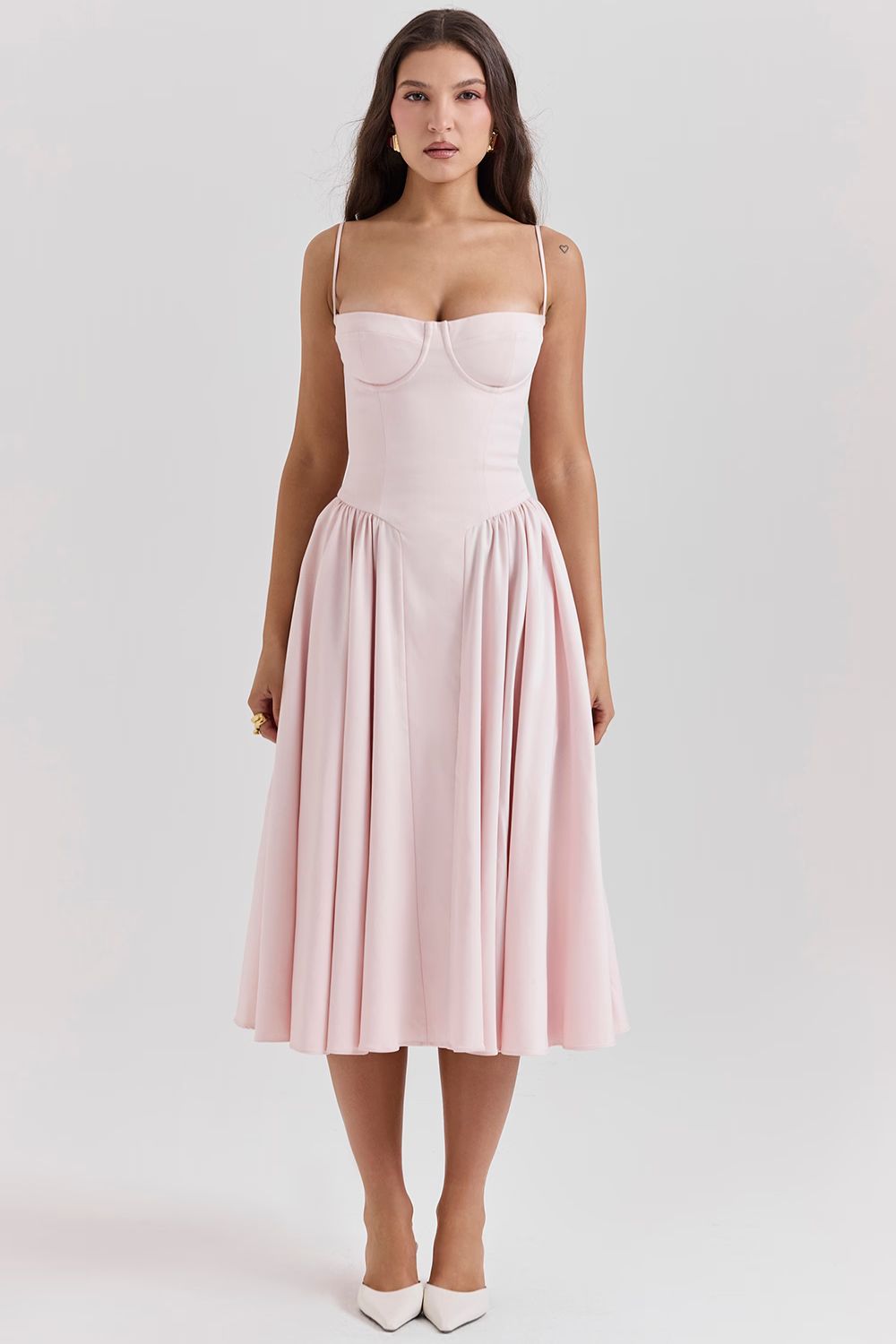 Rosaria™ | PENELOPE MIDI DRESS - BLUSH