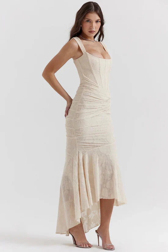 Rosaria™ | MOLLY MIDI DRESS - CREAM