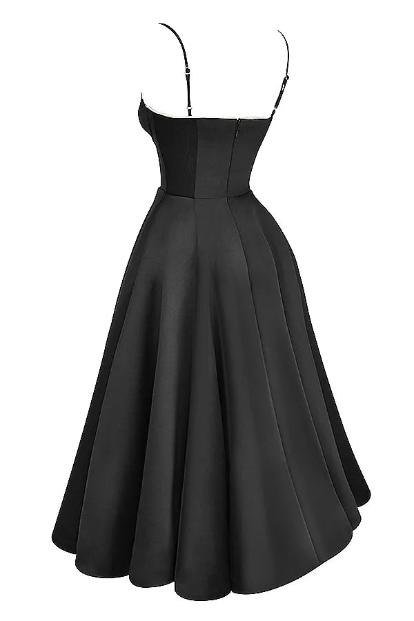 Rosaria™ | SELENE MIDI DRESS - BLACK